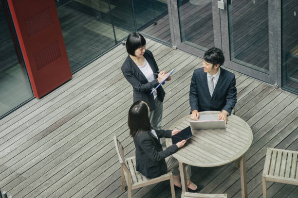 istock Business meeting, co-workers discussing a new project 690829754