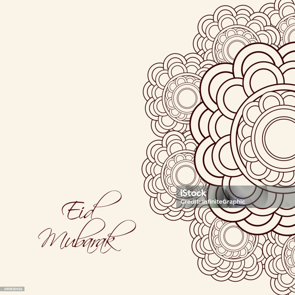 Illustration of background for Eid Illustration of elements for the occasion of Eid Allah stock vector