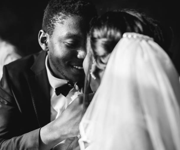 istock Newlywed African Descent Bride Groom Wedding Celebration 690830588