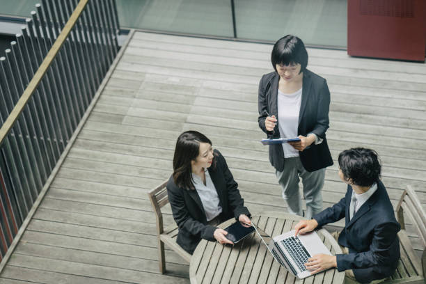 istock Business meeting, co-workers discussing a new project 690834214