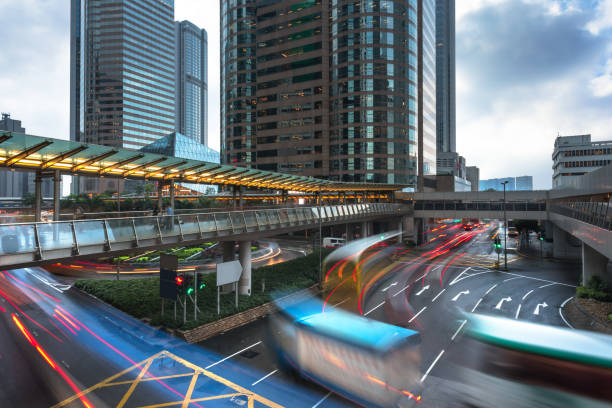 istock urban traffic road with cityscape 690841800
