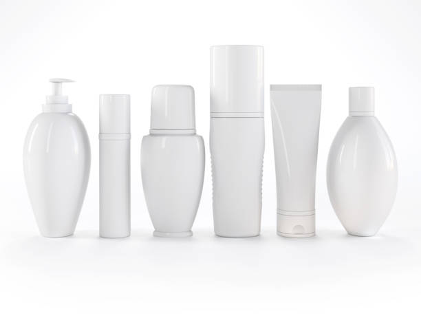 istock Cosmetics products on white background 690842222
