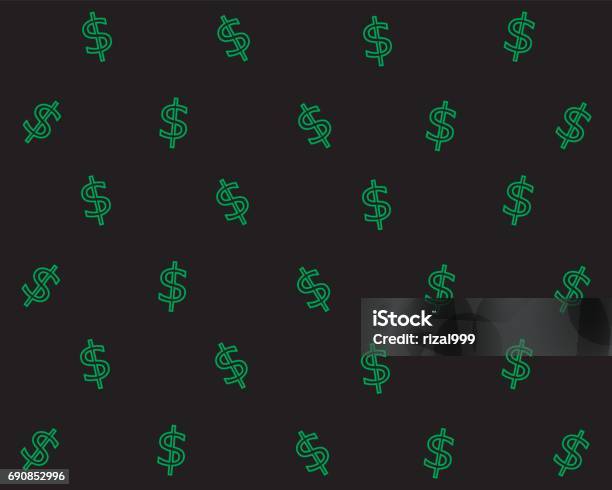 Dllar Sign Pattern Vector Dollar Symbol Pattern Stock Illustration - Download Image Now - Art ...
