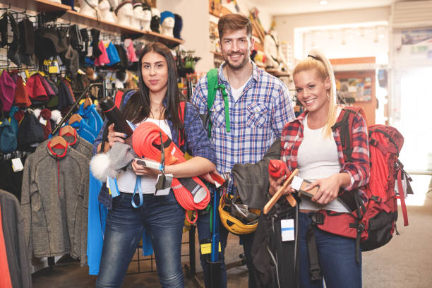 istock Customers in sports store 690856296