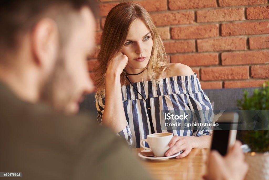 Paare, die Probleme mit der Kommunikation - Lizenzfrei Kämpfen Stock-Foto