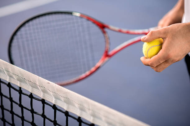 istock Professional tennis player is ready for pitch 690880302