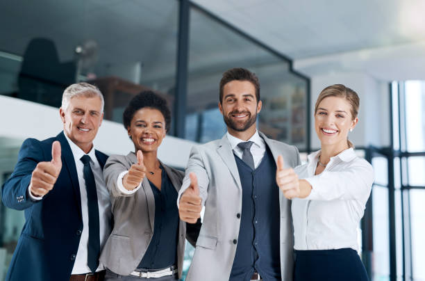 istock Happy colleagues means a happy business 690890004