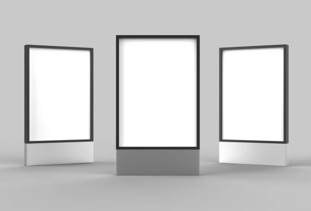 istock Mock up of blank advertising billboard. 3D illustrating 690890284