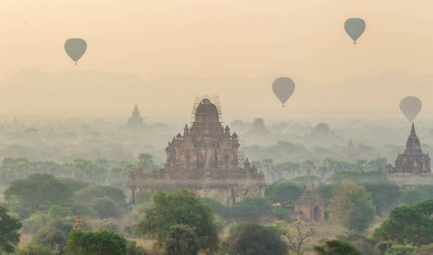 istock pagodas at sunrise in Bagan, Mandalay, Myanmar 690895720