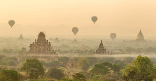 istock pagodas at sunrise in Bagan, Mandalay, Myanmar 690896354
