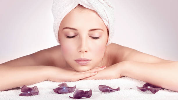 istock Beautiful woman at spa 690901016
