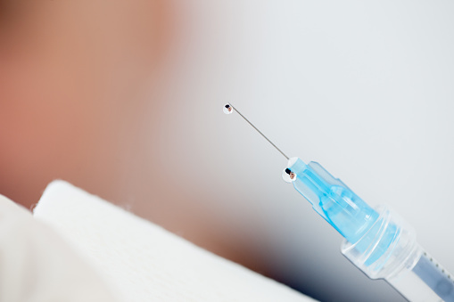 Syringe closeup - Botox therapy