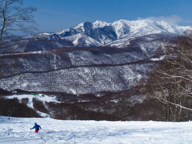 istock White World View from Iwakura Oze Snow mountains viewed from a ski slope 690978614