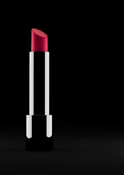 istock Red lipstick on dark background 3d illustration 691004618