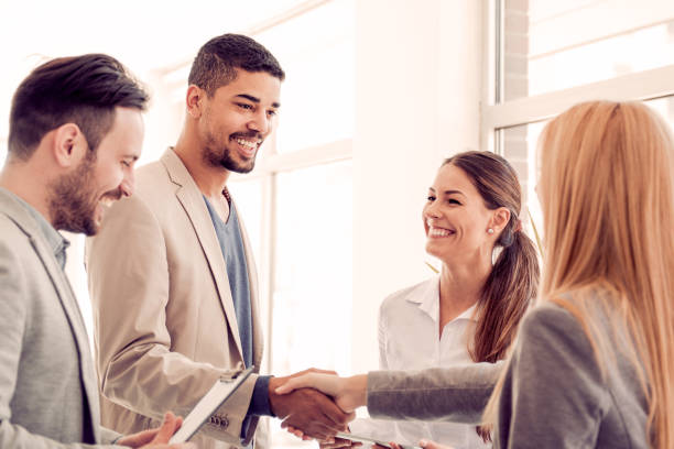 istock Business team in modern office 691043410