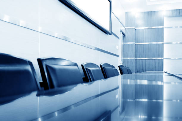 istock The tables and chairs in the conference room 691059254