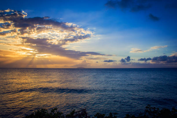 Sunset view in Rincon Puerto Rico.