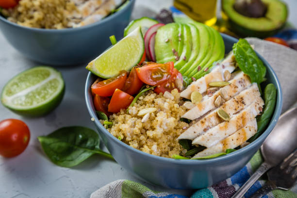 istock Fresh healthy salad in bowl and ingredients 691099844