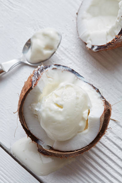 istock Delicious coconut ice cream 691102518