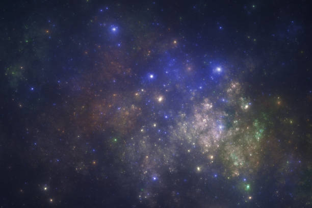 istock Deep space starfield, fantasy universe illustration 691104352
