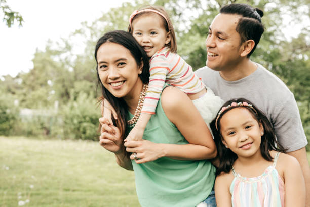 istock Happy family having fun outdoor 691110204