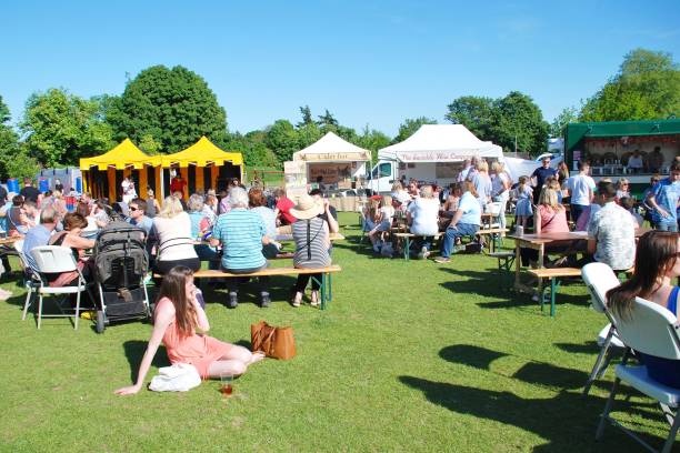 festival del cibo e delle bevande, tenterden - british culture non urban scene english culture rural scene foto e immagini stock