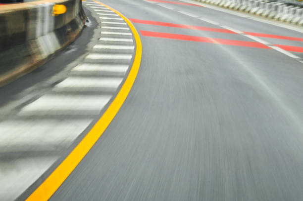 istock Speed motion in urban highway road tunnel. 691134210
