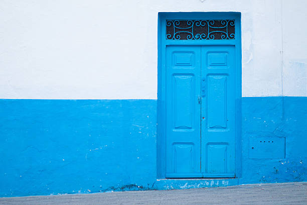 istock Close-Up Of Blue Door In Wall 691142155