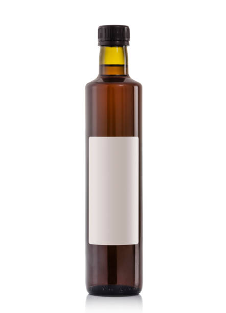 istock Glass oil bottles with blank label, 500ml 691169236