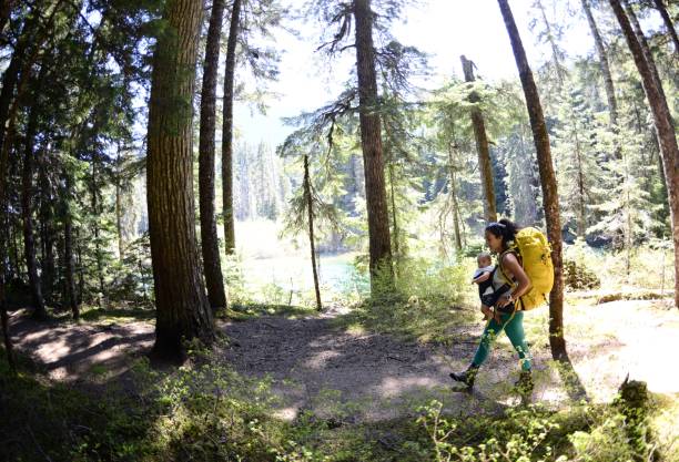 istock Mother and son hike 691173804