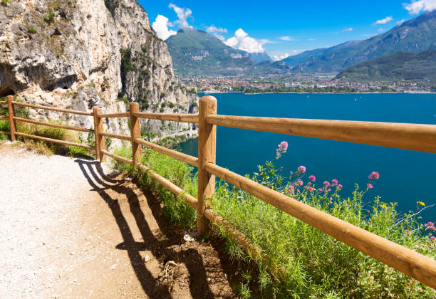istock view over Lake Garda from old road, Italy 691174188