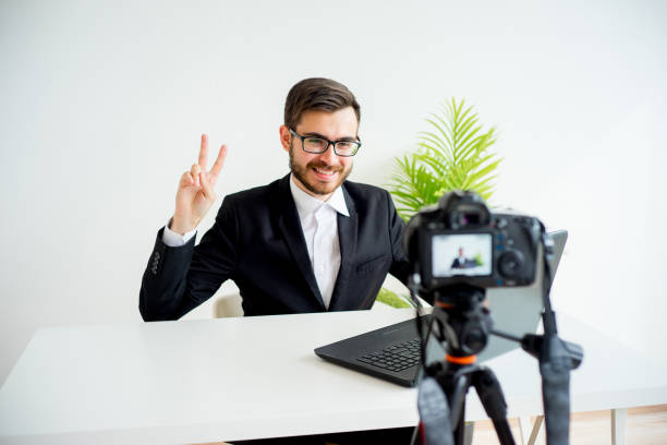 istock Male video blogger 691177256
