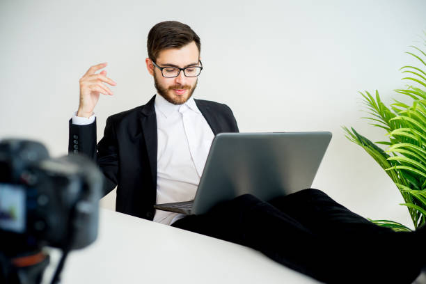 istock Male video blogger 691178930