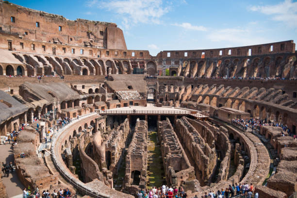 istock Ancient ruins of Coliseum in Rome 691189458