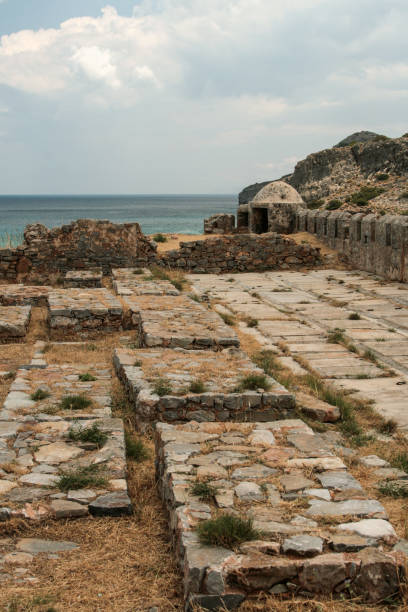 istock Old venetian fortress on Spinalonga island, Crete, Greece 691194974