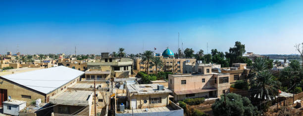 Panorama view to Baghdad, Iraq stock photo