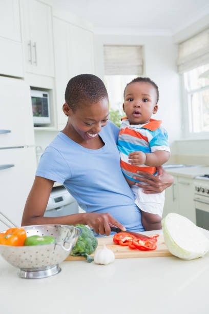 istock Happy smiling mother with his babyboy 691206712