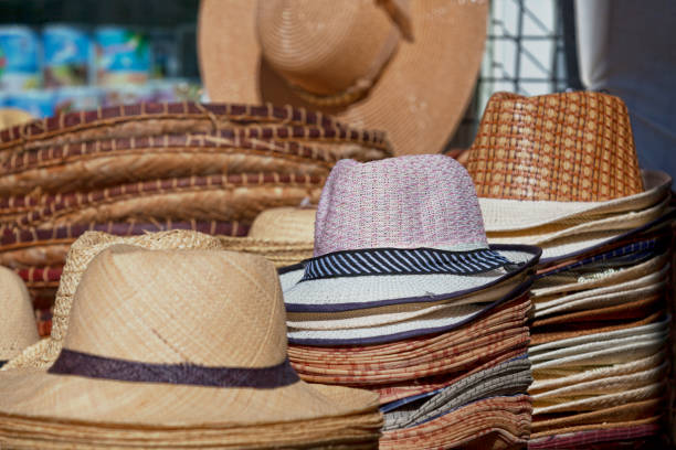 istock Straw hats for sale 691207946