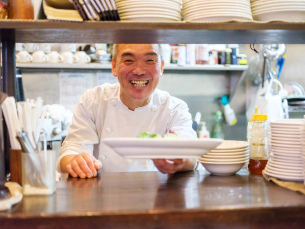 istock Japanese Chef Working in a Tokyo Restaurant 691208164