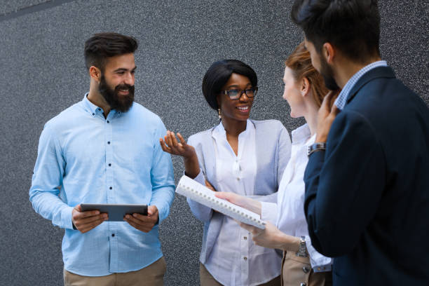 istock Diverse business team making some decisions together 691214784