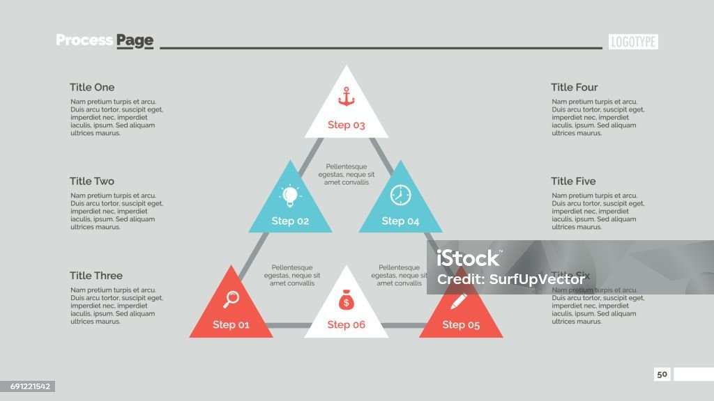 Triangular Framework Slide Triangular Diagram Slide Template Stock Illustration - Download Image ...