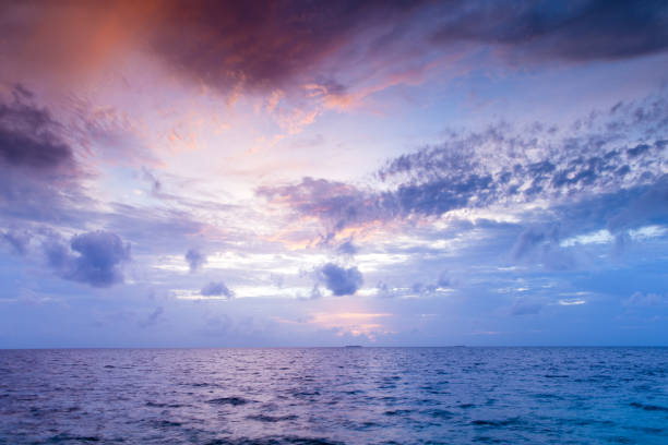 istock Beautiful sunset above the sea 691222096