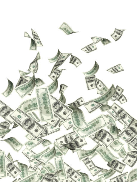 istock Flying banknotes of dollars 691244078