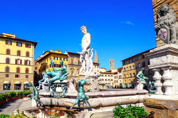 istock Fountain of Neptune, Florence, Italy 691245076