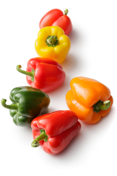 istock Vegetables: Bell Pepper Collection Isolated on White Background 691255578