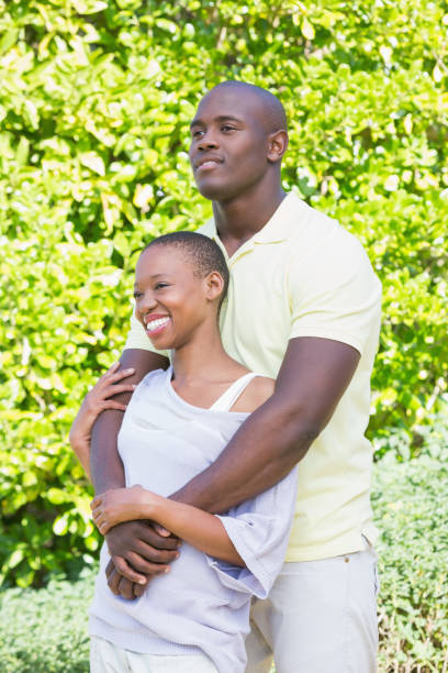 istock Happy smiling couple to hug 691261432