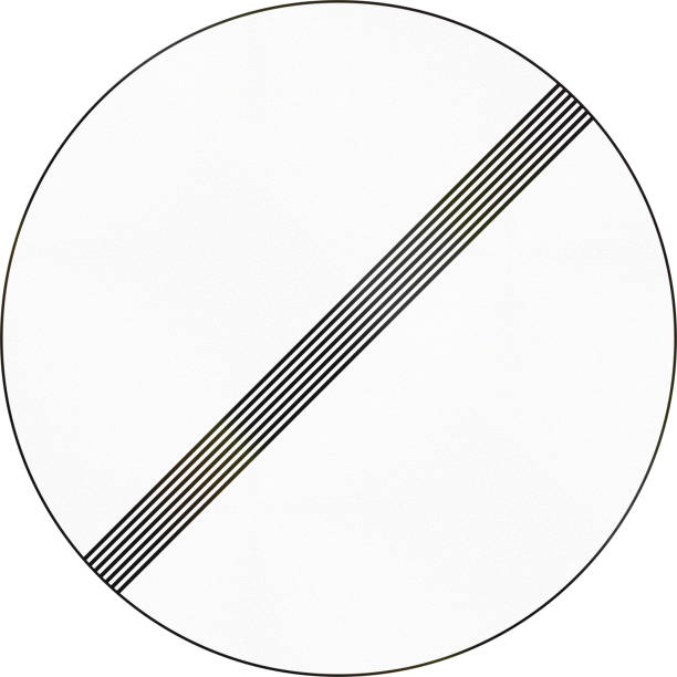 istock Slovenian road sign - End all restrictions 691272654