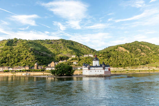 beatiful panoramic view to the Rhine valley, a unesco world heritage site