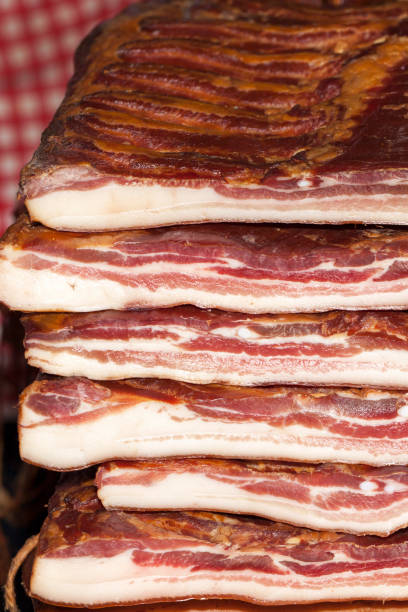 istock Homemade, very tasty smoked bacon 691290246