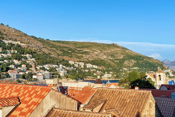 istock Red roof tile in Old town in Dubrovnik 691290356
